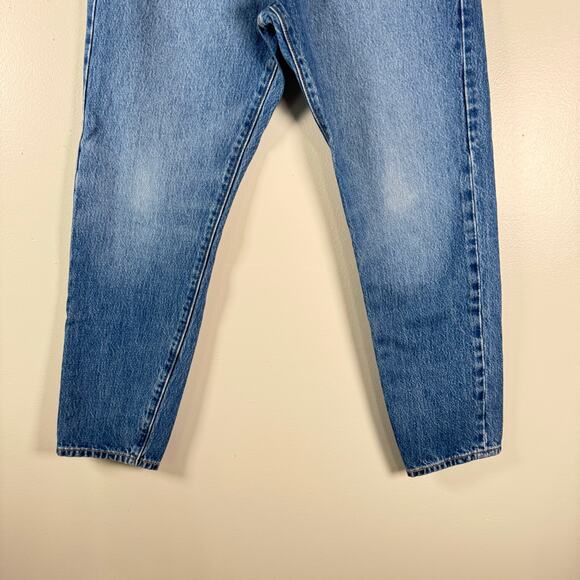 Levi's High-Rise Wedgie Straight Cropped Button Fly Jeans Cotton Womens Size 28 - Picture 5 of 12